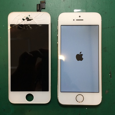 iPhoneSE画面修理後